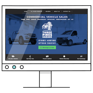 Three Pines Garage website
